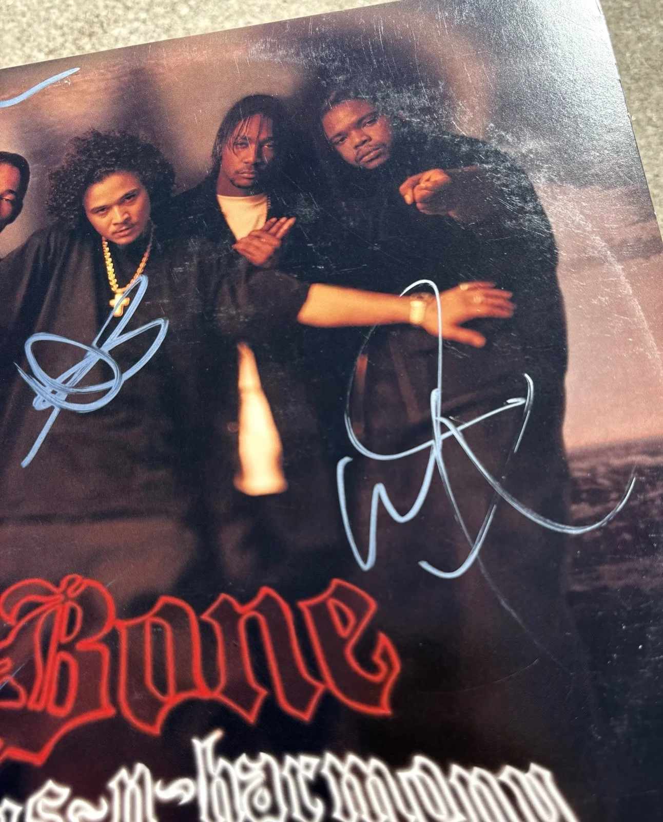 BONE THUGS N HARMONY SIGNED Vinyl JSA COA Look Into My Eyes, image 3
