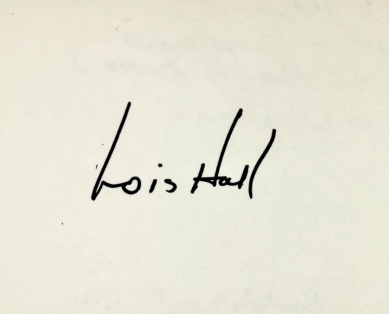 Lois Hall — LOIS HALL Signed Autographed 4"x 6" INDEX CARD Daughter of the Jungle DEAD AGAIN, изображение 2