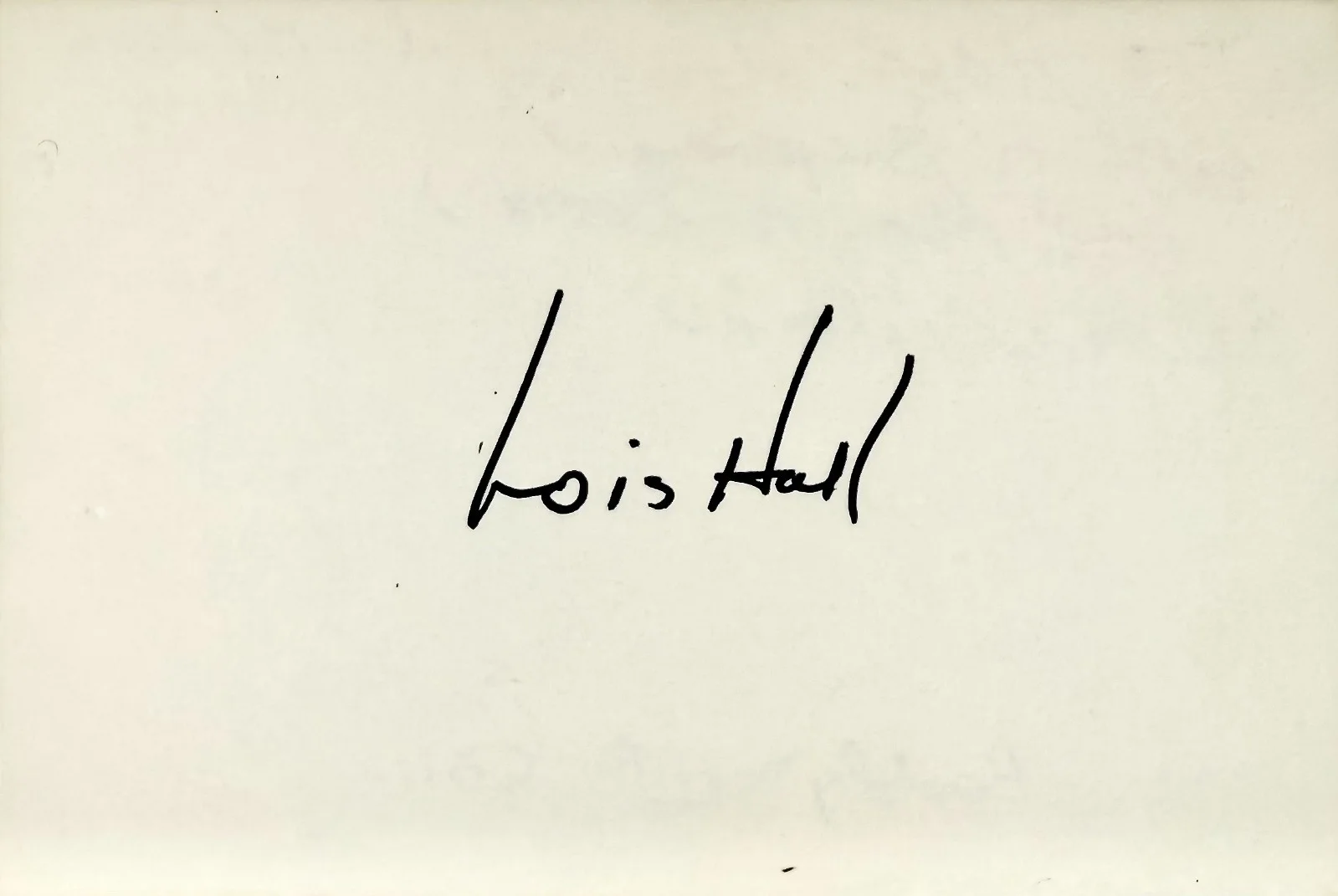 Lois Hall — LOIS HALL Signed Autographed 4"x 6" INDEX CARD Daughter of the Jungle DEAD AGAIN, изображение 4