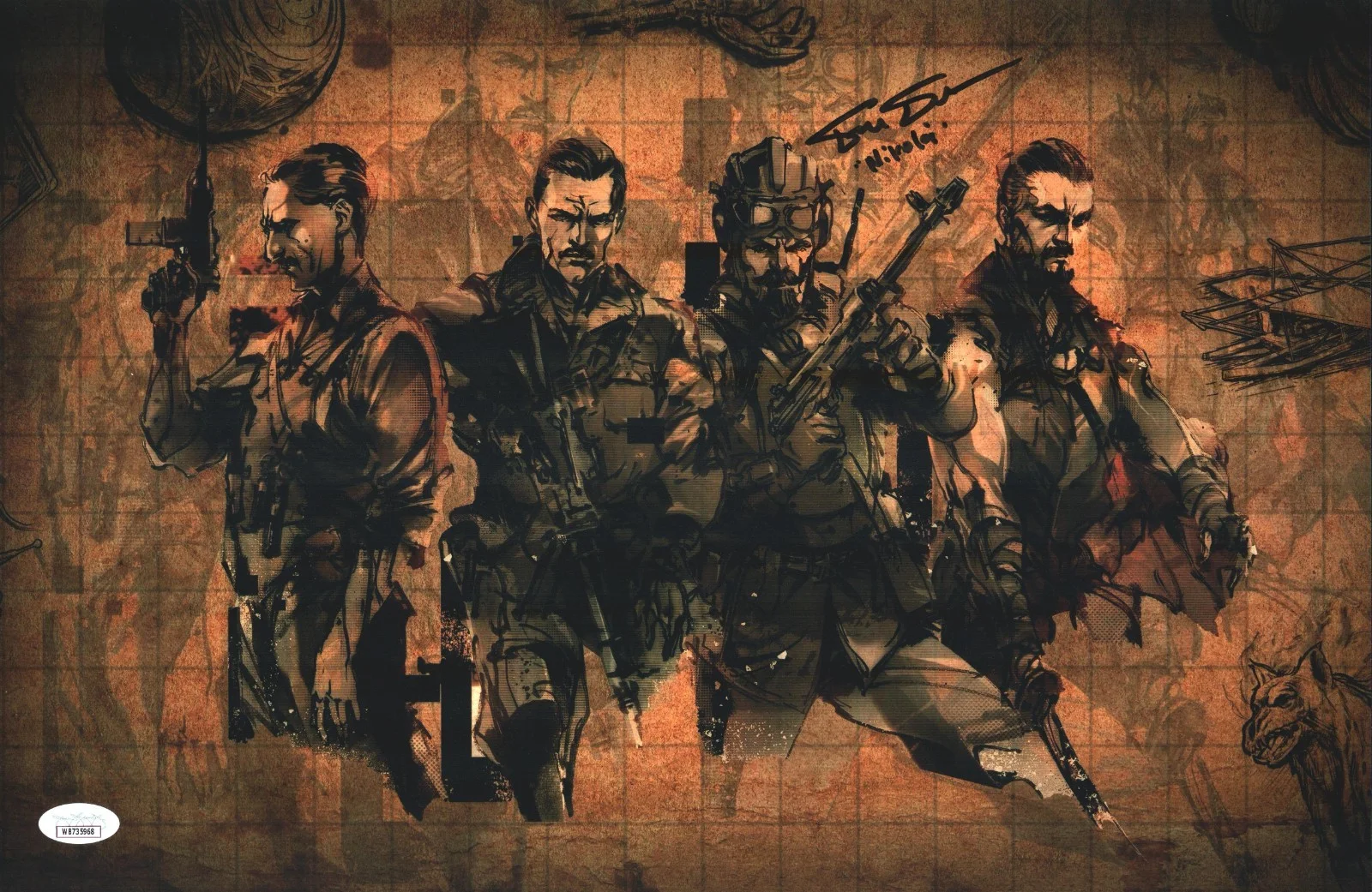 Fred Tatasciore — Fred Tatasciore Signed 11x17 Call of Duty Zombies Nikolai Autograph JSA COA WIT