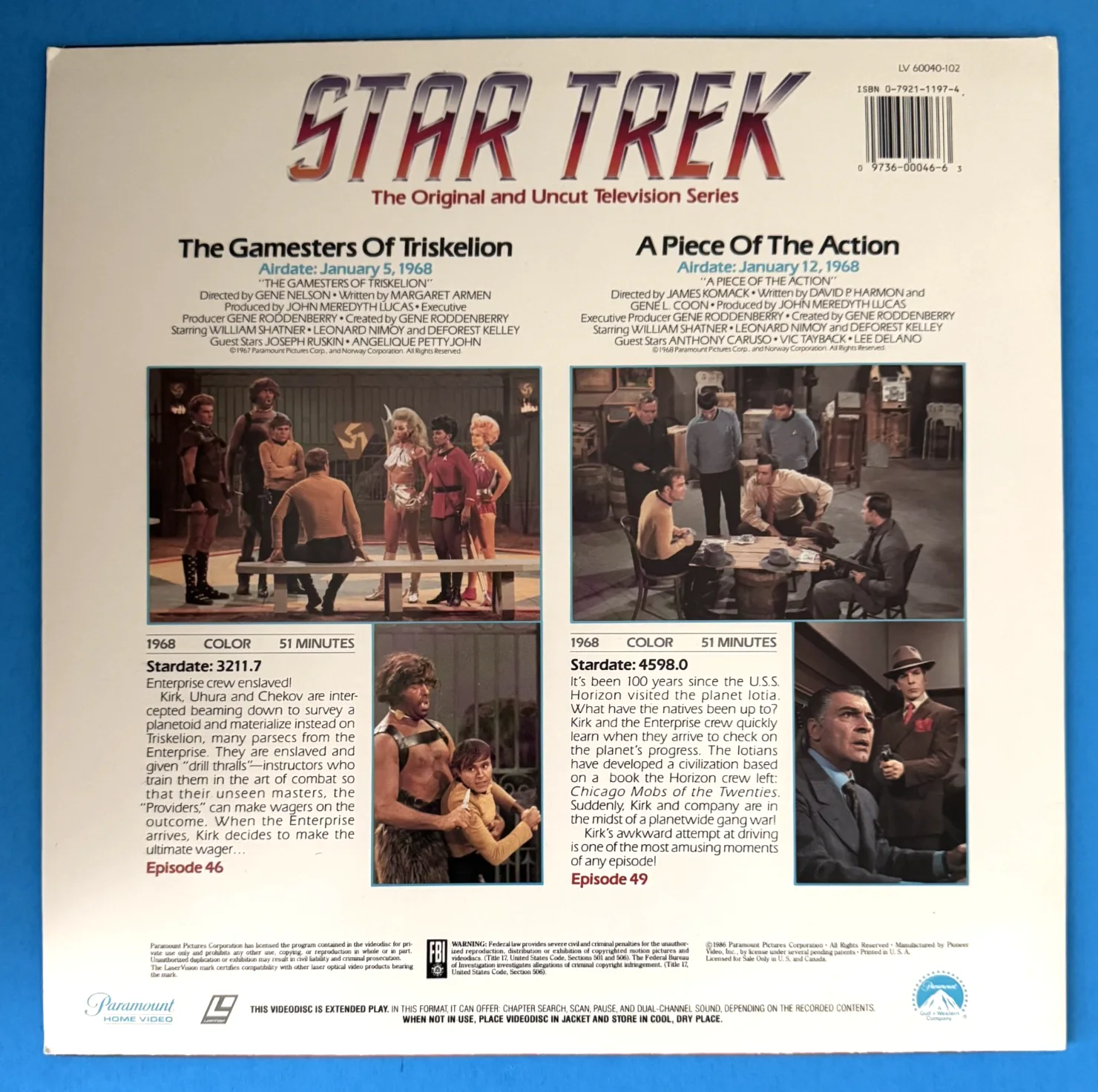 William Shatner — William Shatner "Captain Kirk" Signed Auto Laser Disc Cover PSA/DNA LOA AD00192, изображение 3