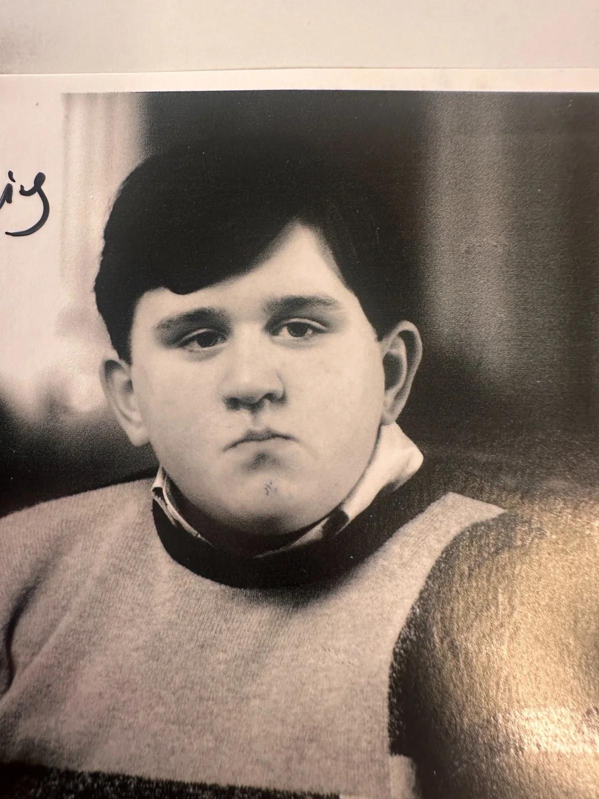 Harry Melling Signed B&W Photo Harry Potter Autograph Vintage, image 2