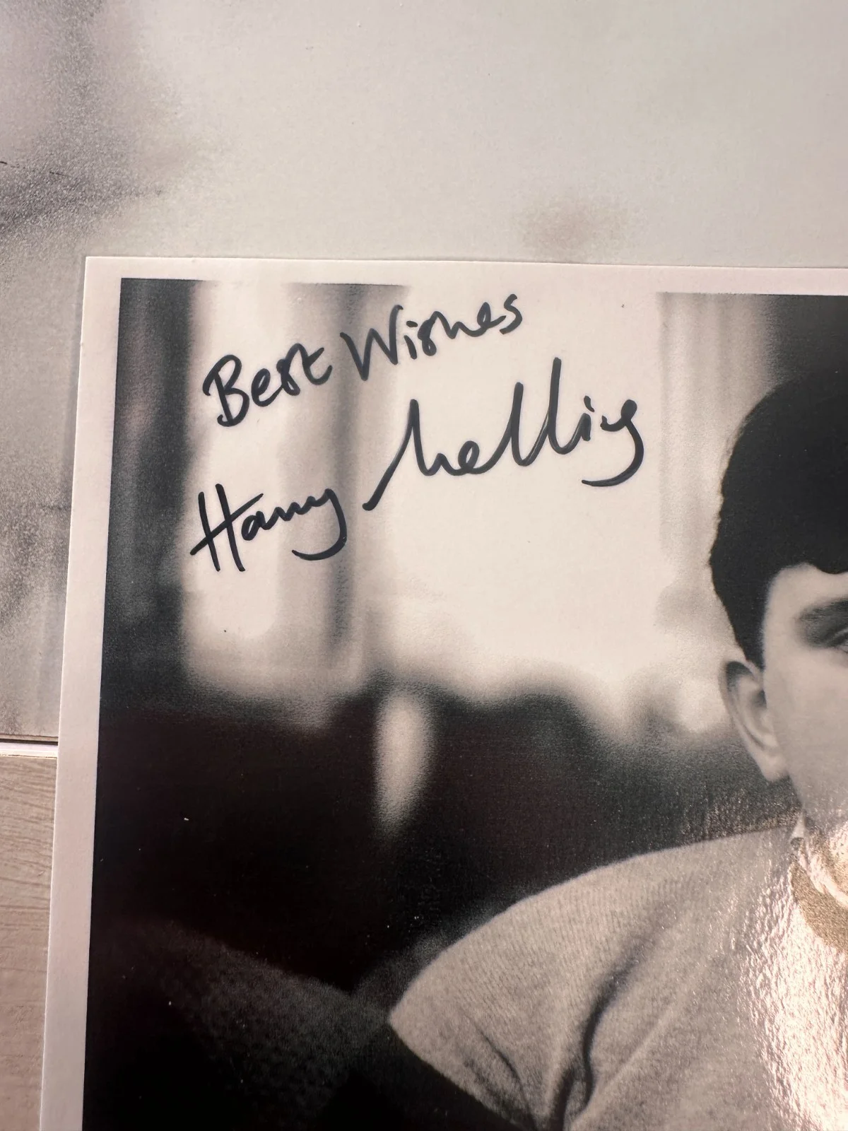 Harry Melling Signed B&W Photo Harry Potter Autograph Vintage, image 3