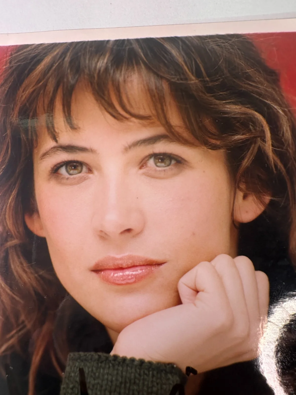 Sophie Marceau Signed Color Photo w/ French Inscription Authentic Autograph VTG, изображение 3
