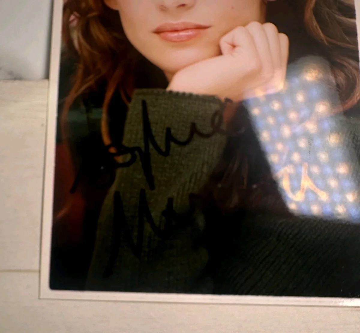 Sophie Marceau Signed Color Photo w/ French Inscription Authentic Autograph VTG, изображение 4