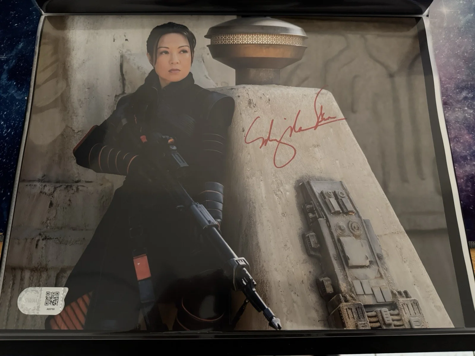 Ming-Na Wen — Ming-Na Wen signed 11x14 Mandalorian signed Star Wars photo SWAU