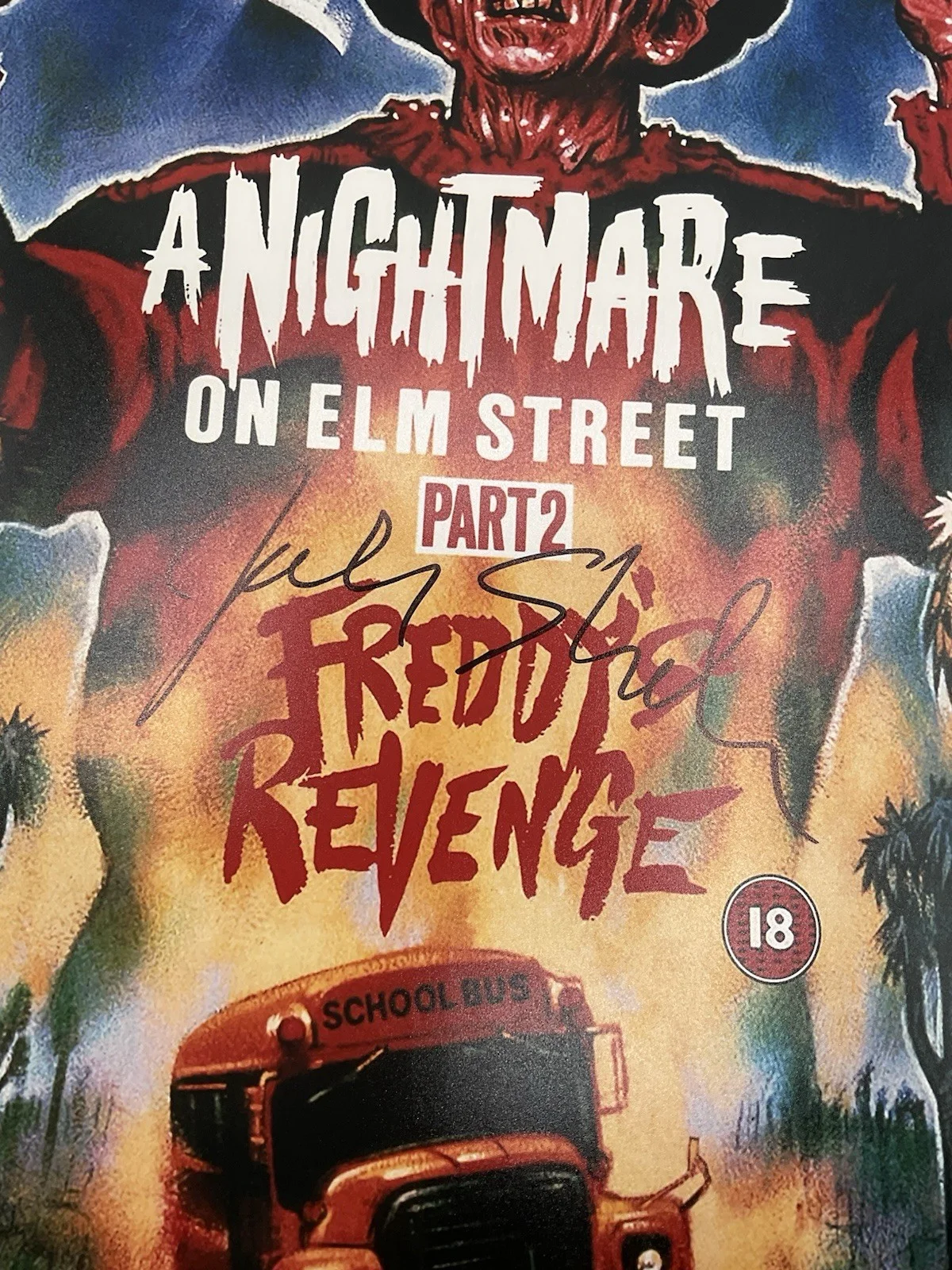 Jack Sholder — Jack Sholder signed Nightmare on Elm Street signed 12x18 BAS Freddys Revenge pic, image 2