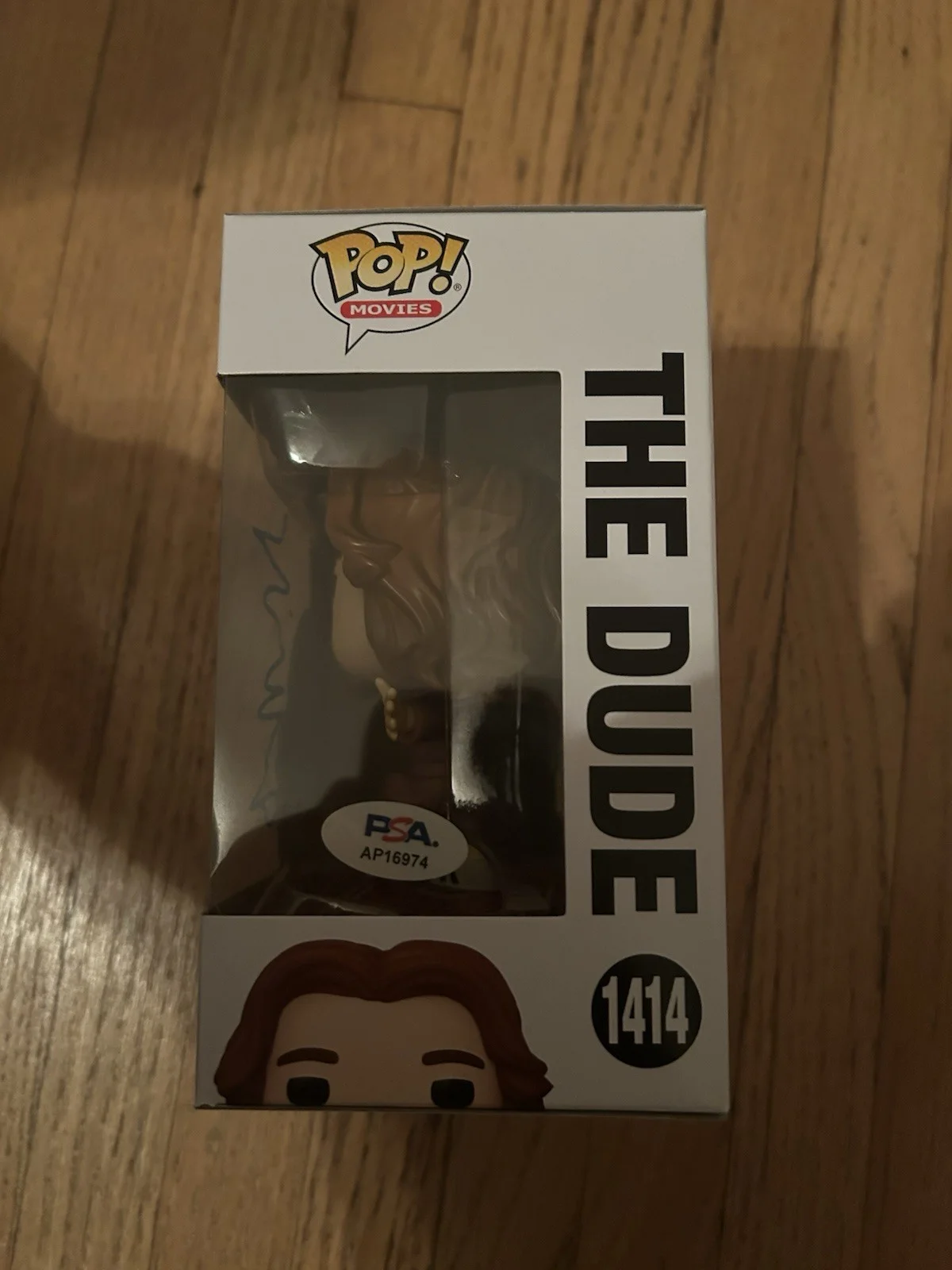 Jeff Bridges Signed Autographed The Dude Funko Pop #1414 PSA/DNA AUTHENTIC COA, изображение 2