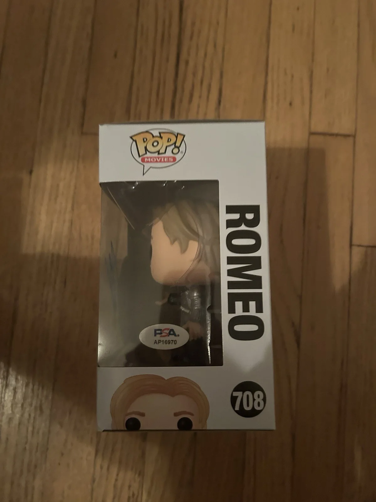 Leonardo DiCaprio Signed Autographed Romeo Funko Pop#708 PSA/DNA AUTHENTIC COA, image 2