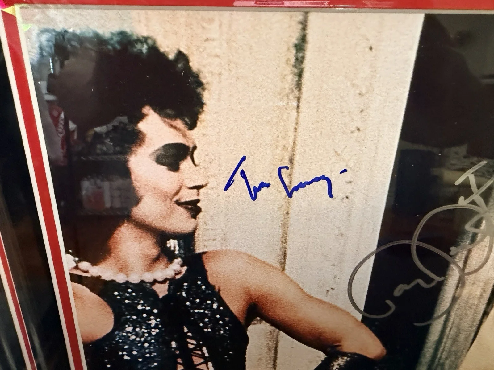 Tim Curry Susan Surandon Barry BostWick — The Rocky Horror Picture Show Photo Framed Tim Curry Susan Surandon Bostwick JSA, изображение 3