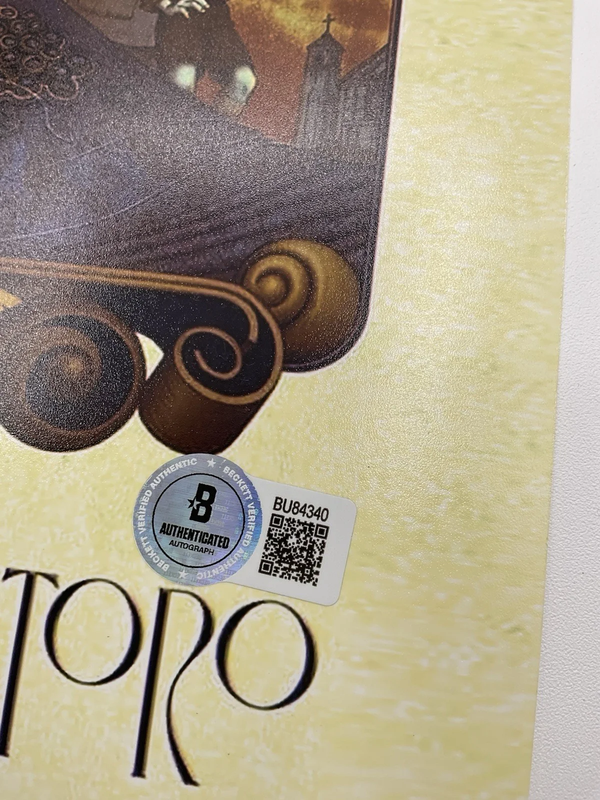 Guillermo del Toro — Guillermo del Toro signed 12x18 BAS Pinocchio signed 12x18 del Toro autograph, image 3