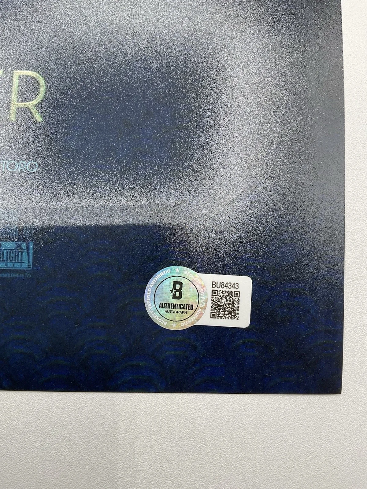 Guillermo del Toro — Guillermo del Toro signed 12x18 BAS Shape of Water signed 12x18 del Toro photo, изображение 3