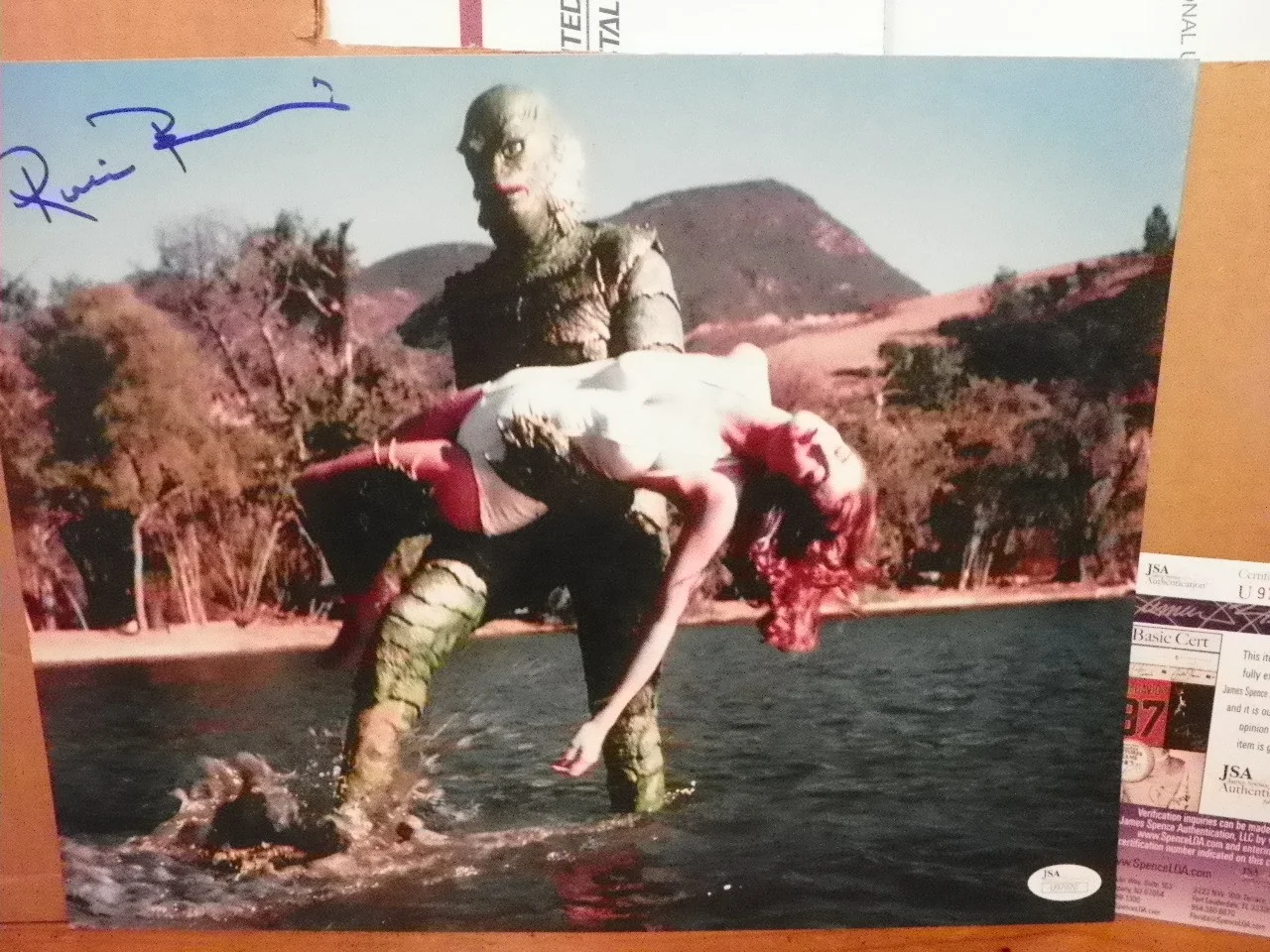 Ricou Browning — Creature from the Black Lagoon Ricou Browning Signed Autographed 11x14 Photo JSA