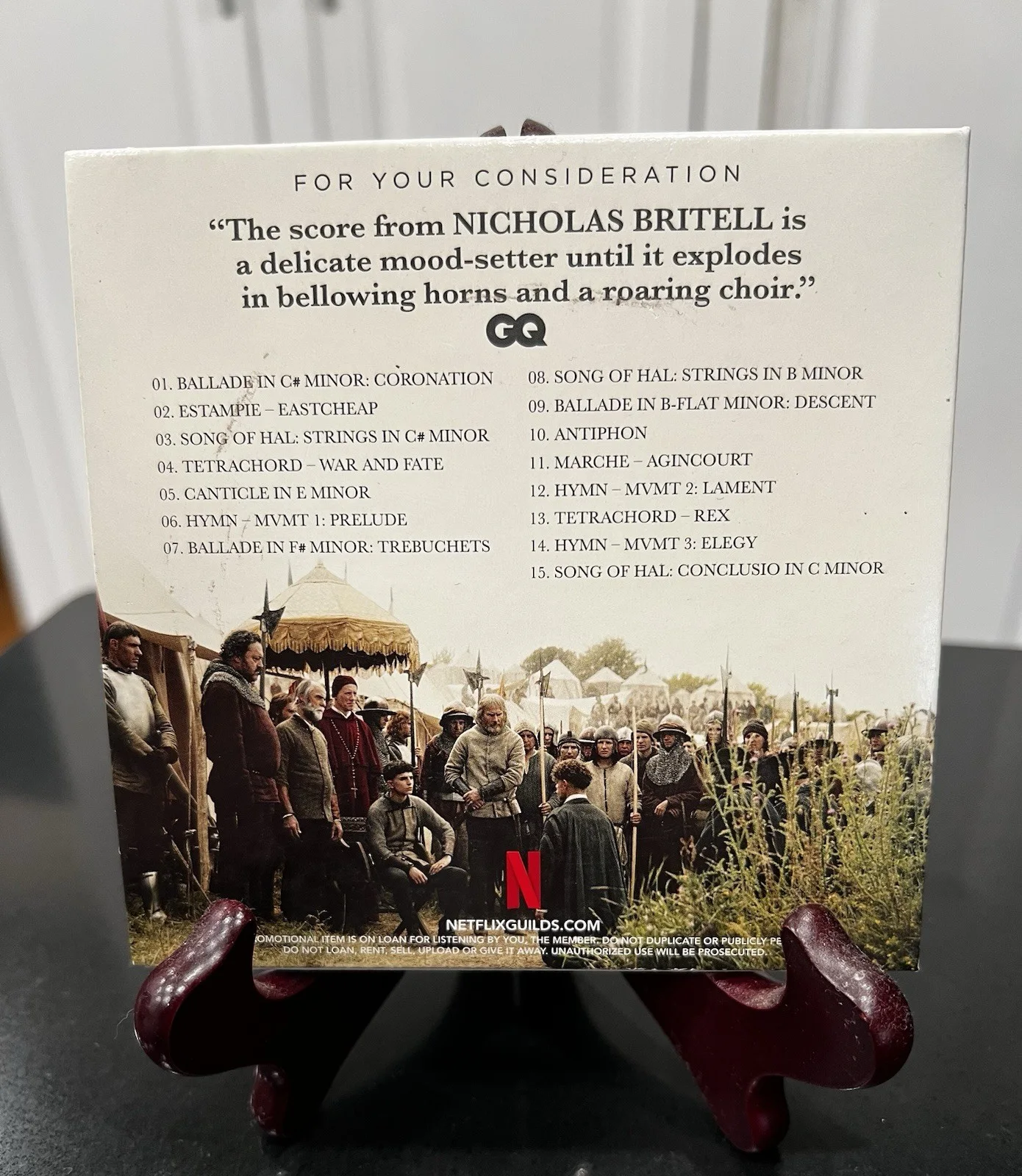 THE KING 2019 NETFLIX FYC SCORE CD Nicholas Britell, изображение 2