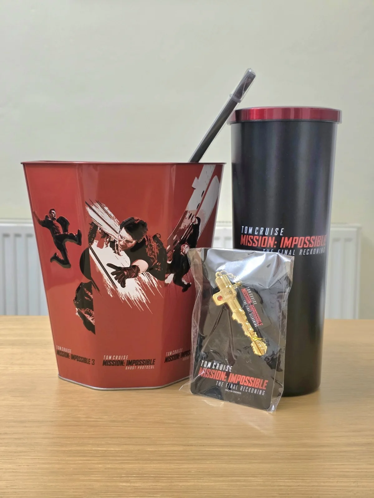 Mission Impossible Dead Reckoning Odeon Set Bucket, Tumbler, Keychain Brand New, изображение 2