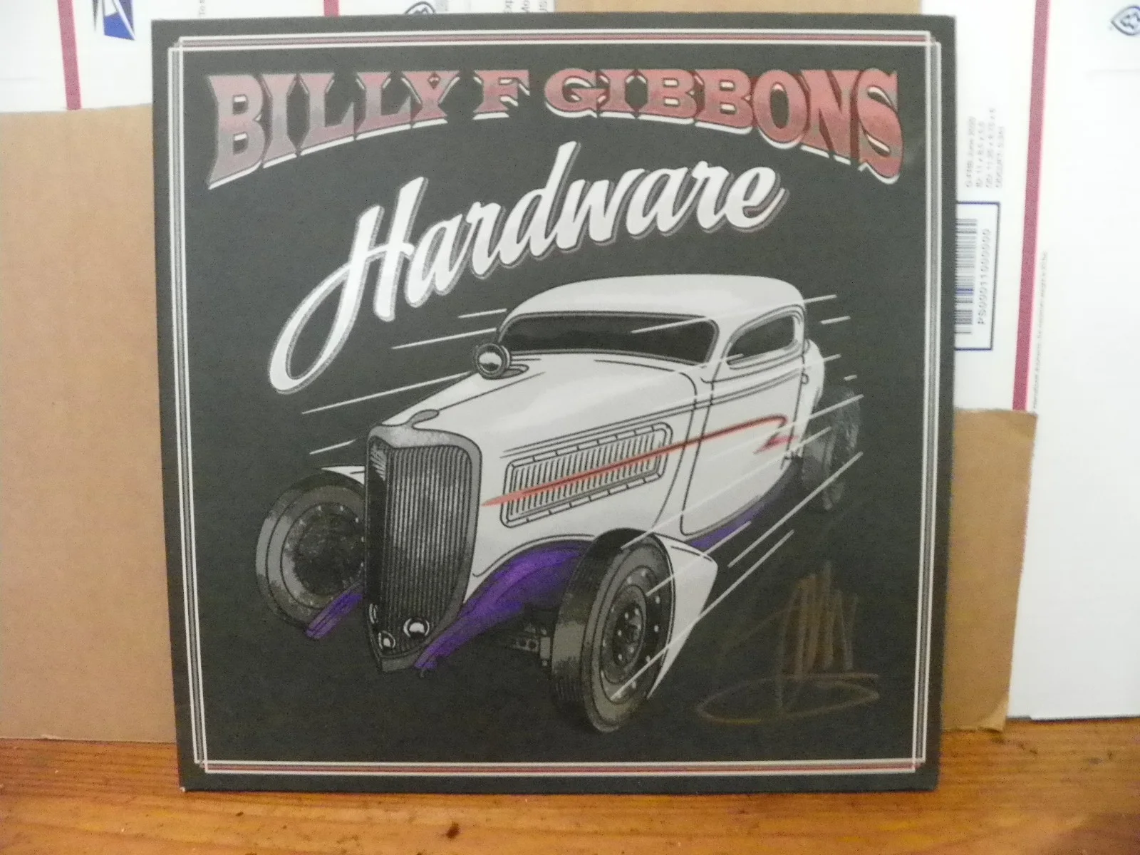 Billy Gibbons Hardware ZZ Top Autographed Signed Colored Vinyl Record LP New, image 2