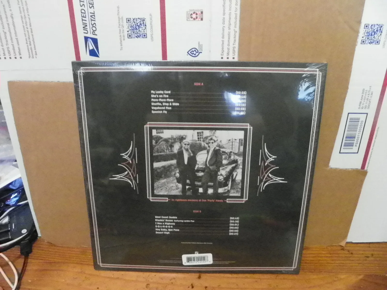 Billy Gibbons Hardware ZZ Top Autographed Signed Colored Vinyl Record LP New, image 4