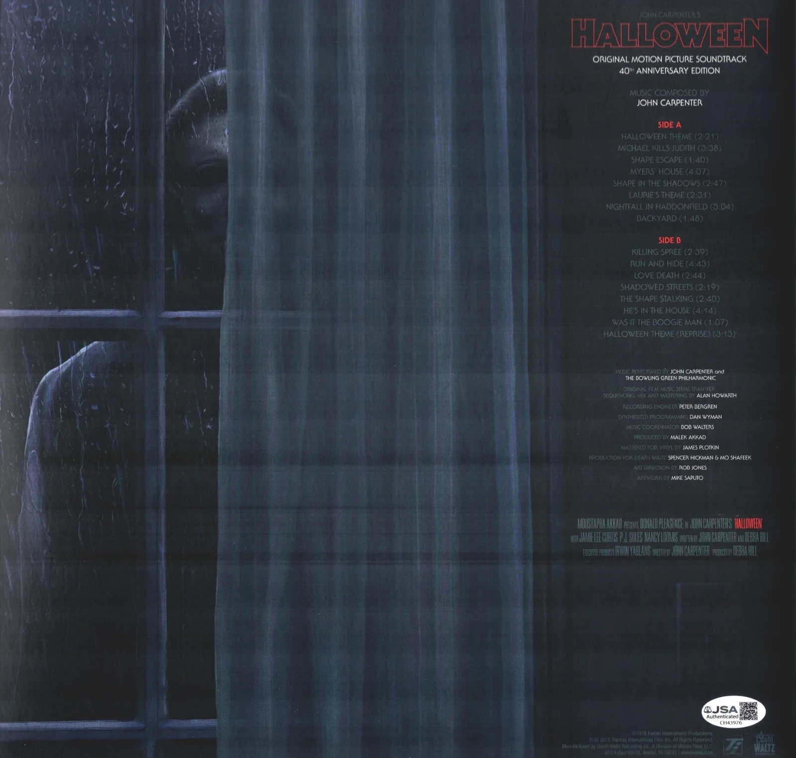 Nick Castle — Nick Castle Signed Halloween "Michael Myers" Mondo Vinyl Autograph JSA COA, изображение 3