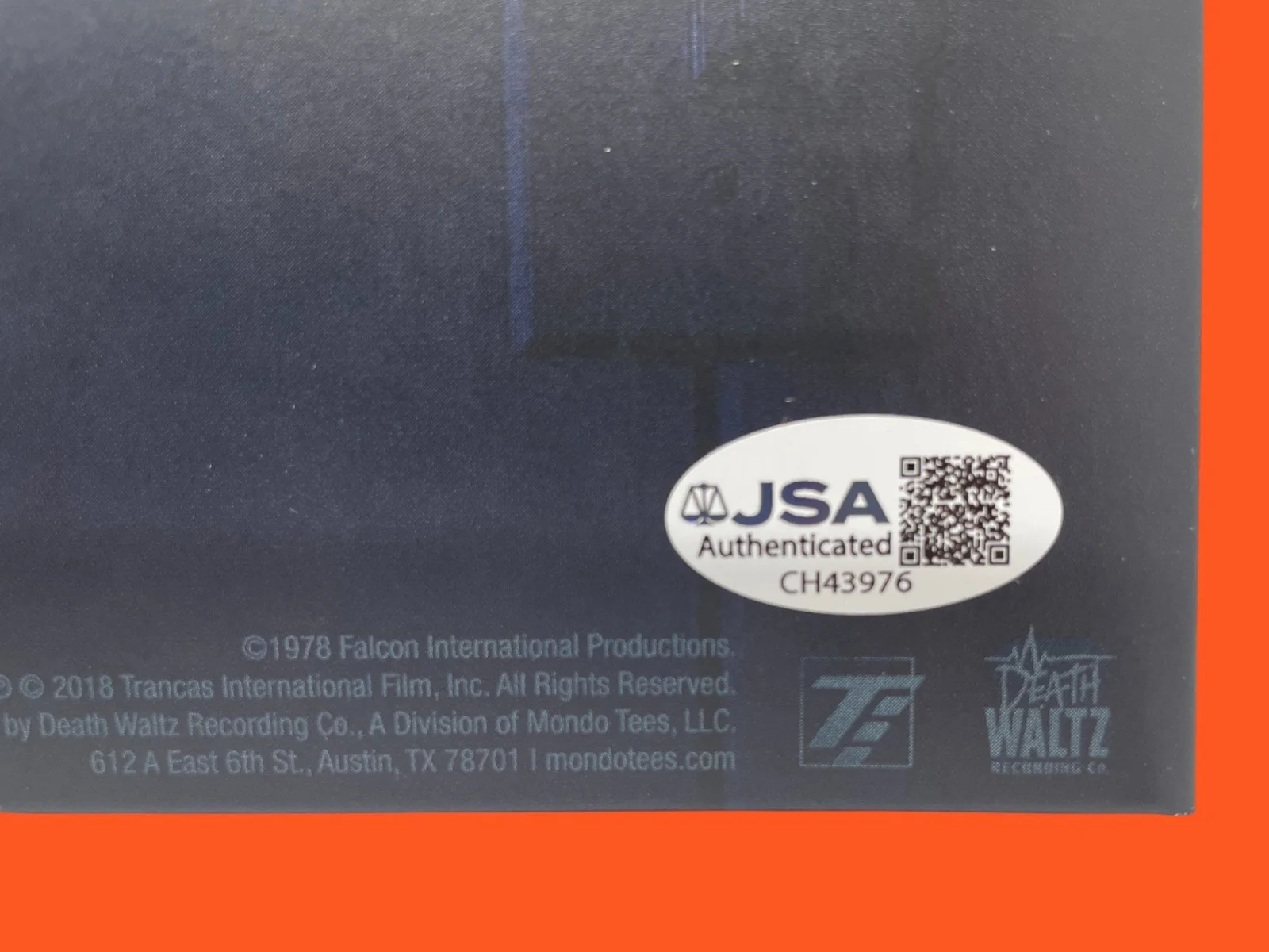 Nick Castle — Nick Castle Signed Halloween "Michael Myers" Mondo Vinyl Autograph JSA COA, изображение 5