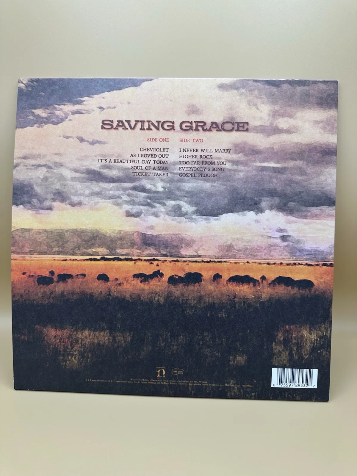 ROBERT PLANT SIGNED SAVING GRACE VINYL RECORD ON COVER AUTOGRAPH LED ZEPPELIN, image 3