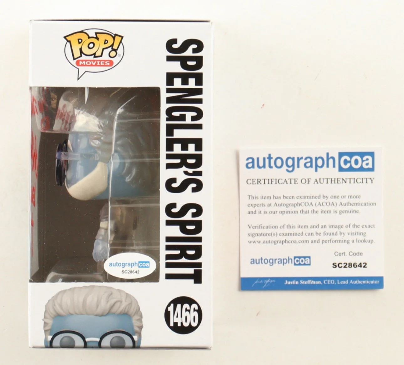 Bob Gunton — BOB GUNTON signed autographed (GHOSTBUSTERS) #1466 Spengler Funko Pop Inscribed, image 2