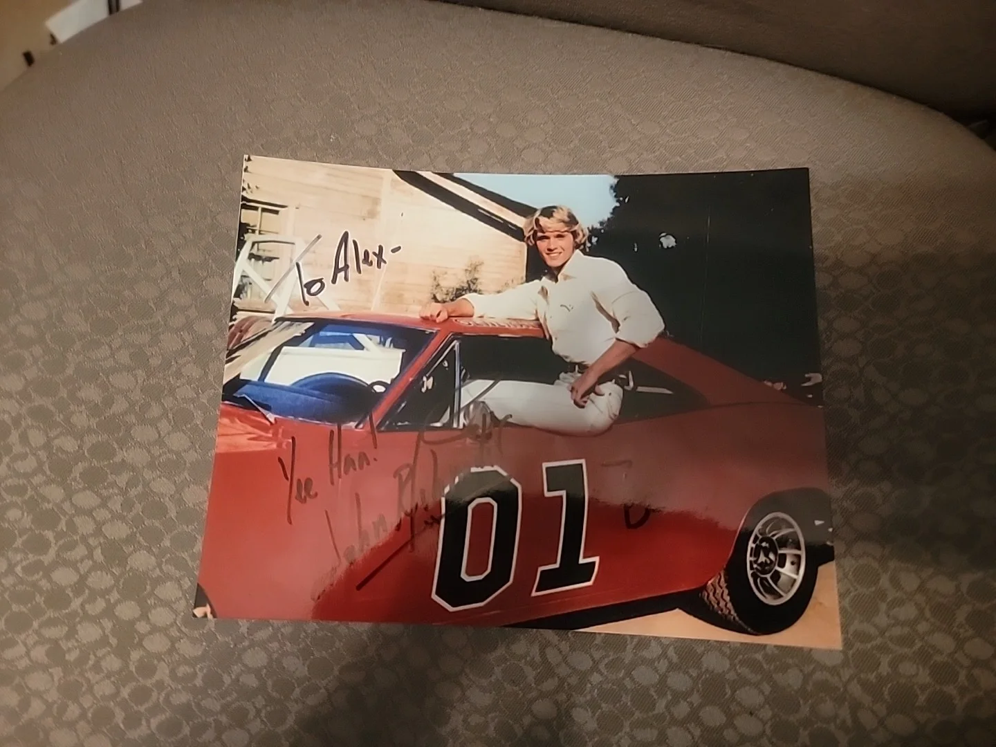 John Schneider — John Schneider Autographed 8x10 Color Photo Authentic