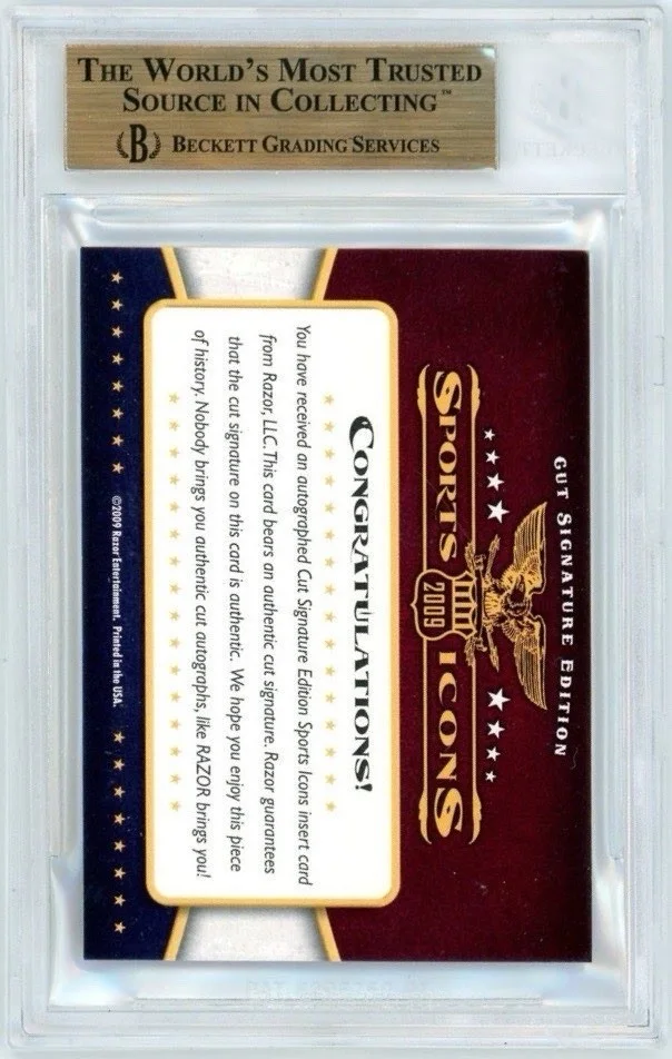 Ozzy Osbourne Signed 2009 Razor Cut Gold Signature Sports Icon Card 35/50 SP BGS, изображение 3