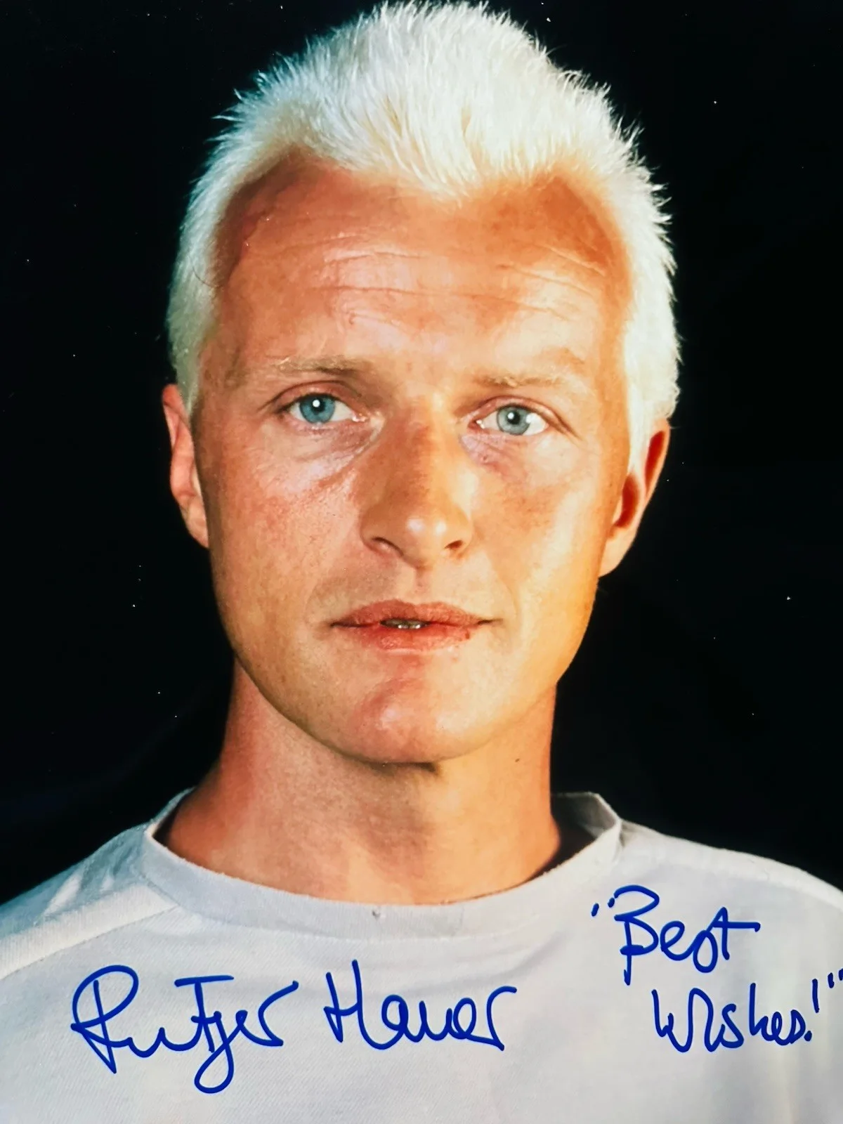 Rutger Hauer — Rutger Hauer signed 11x14 Photo In Person. Exact Proof. Blade Runner