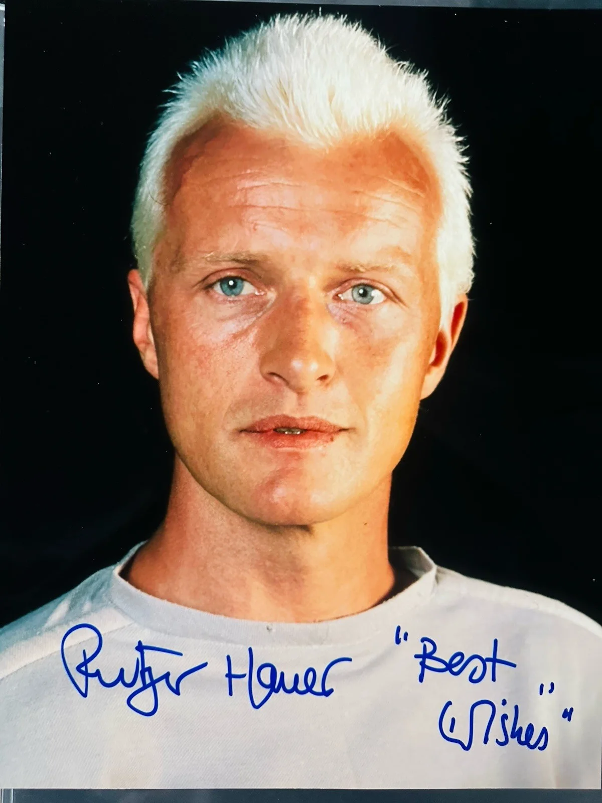 Rutger Hauer — Rutger Hauer signed 11x14 Photo In Person. Exact Proof. Blade Runner