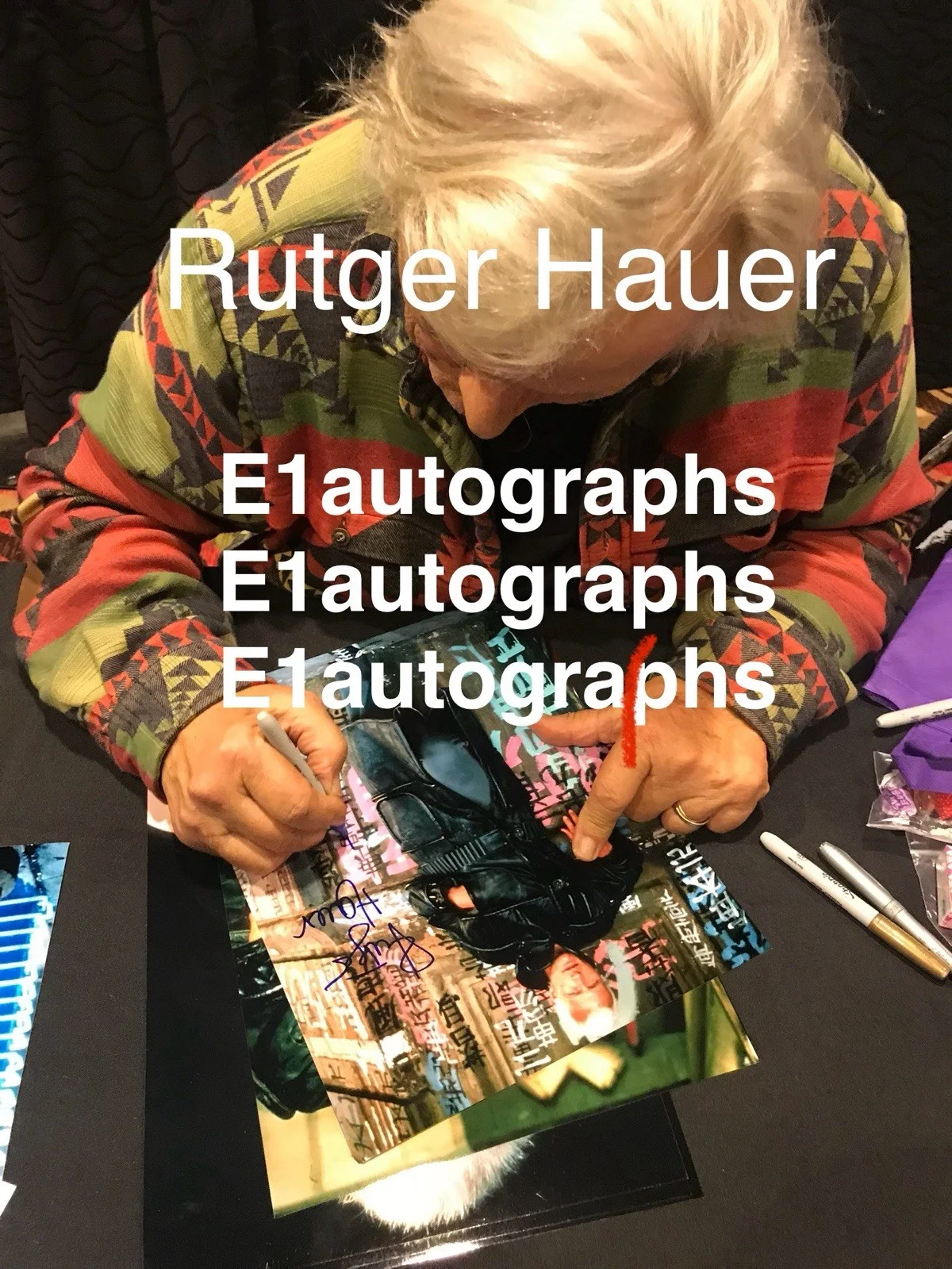 Rutger Hauer — Rutger Hauer signed 11x14 Photo In Person. Exact Proof. Blade Runner, изображение 4