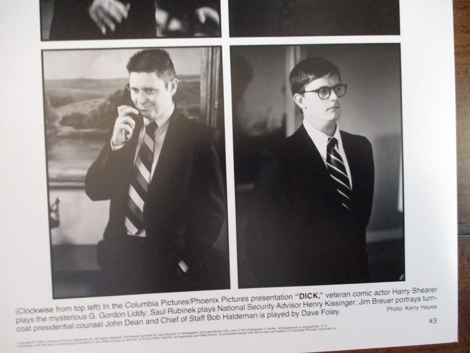 Harry Shearer/Saul Rubinek/Jim Breuer/Dave Foley (DICK)1999 8 x 10 B &W Photo, изображение 3