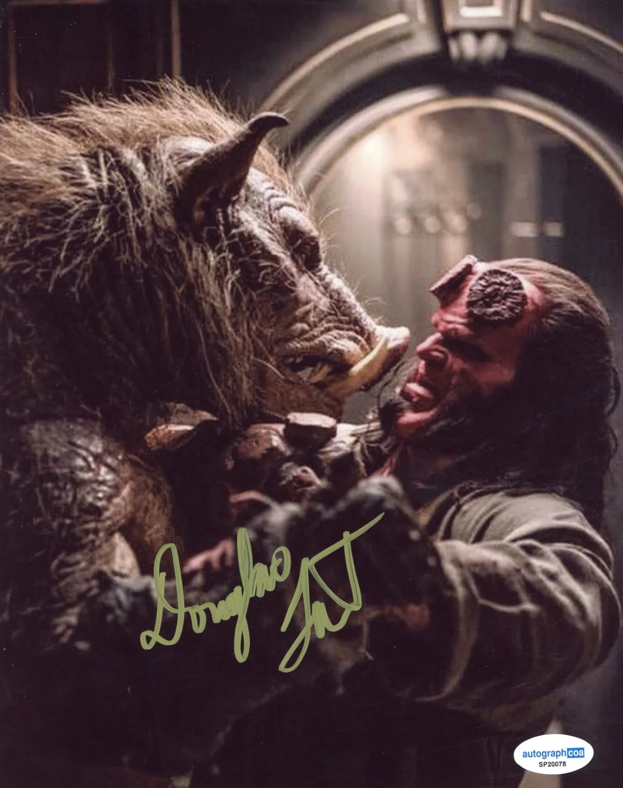 DOUGLAS TAIT — Douglas Tait "Hellboy" Signed Autograph 8x10 Photo Gruagach Actor ACOA COA