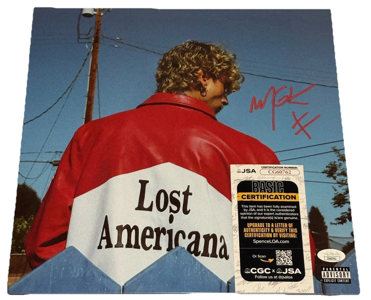 MGK Signed Lost Americana Vinyl Pop Up Shop/Concert Tour Autographed JSA COA, изображение 2