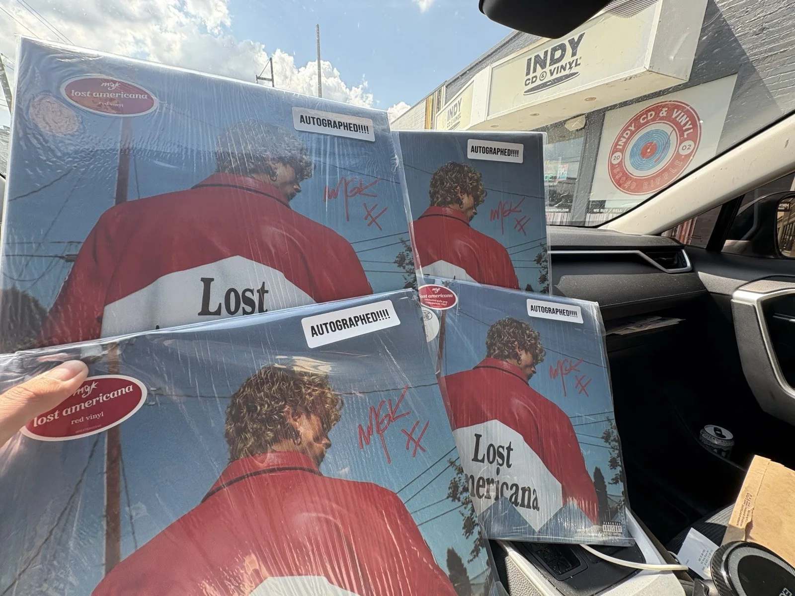 MGK Signed Lost Americana Vinyl Pop Up Shop/Concert Tour Autographed JSA COA, изображение 5