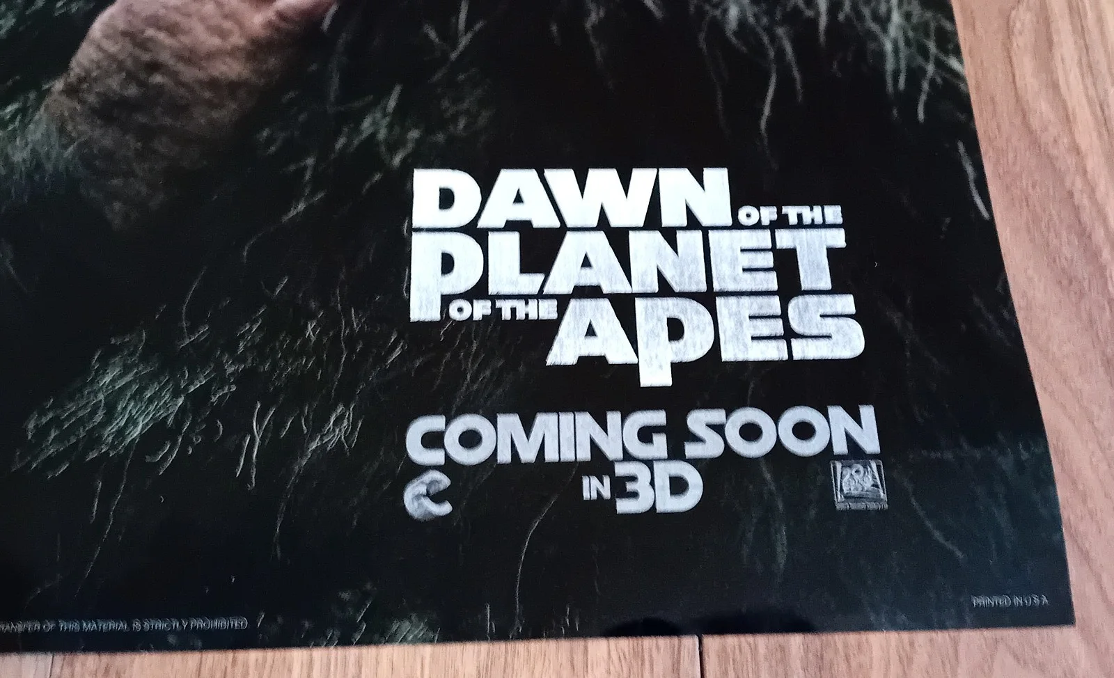 Dawn of The Planet of The Apes 27 x 40 2014 Original US DS Movie Poster, изображение 2
