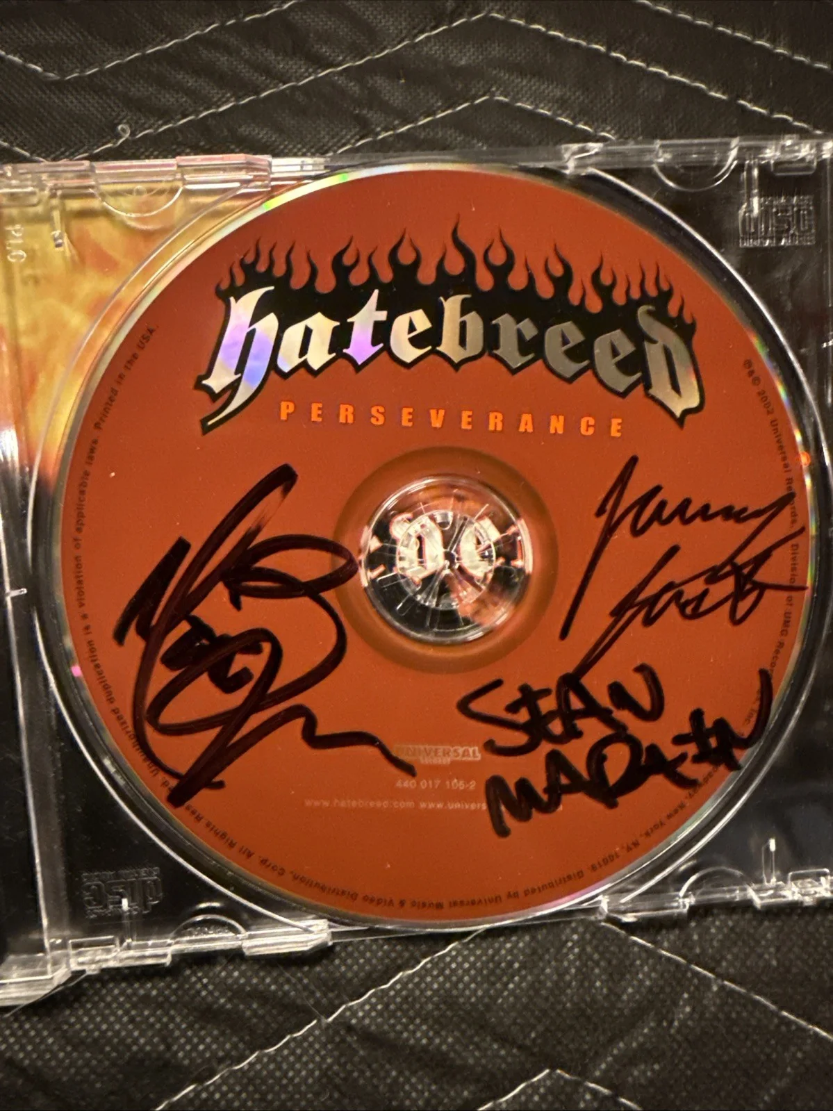 Hatebreed Autographed Perservance CD, image 2