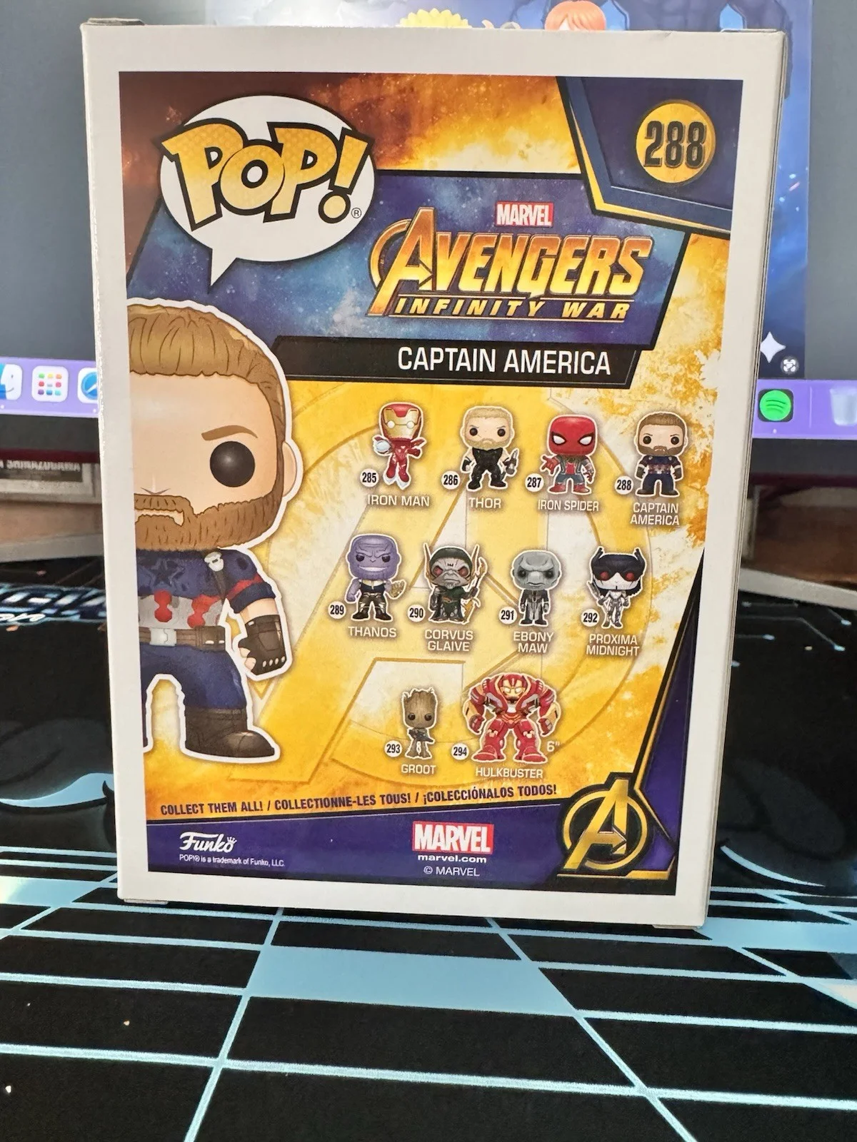 Chris Evans Autographed Captain America Funko Pop 288 Signed Bearded Cap! SWAL., изображение 3