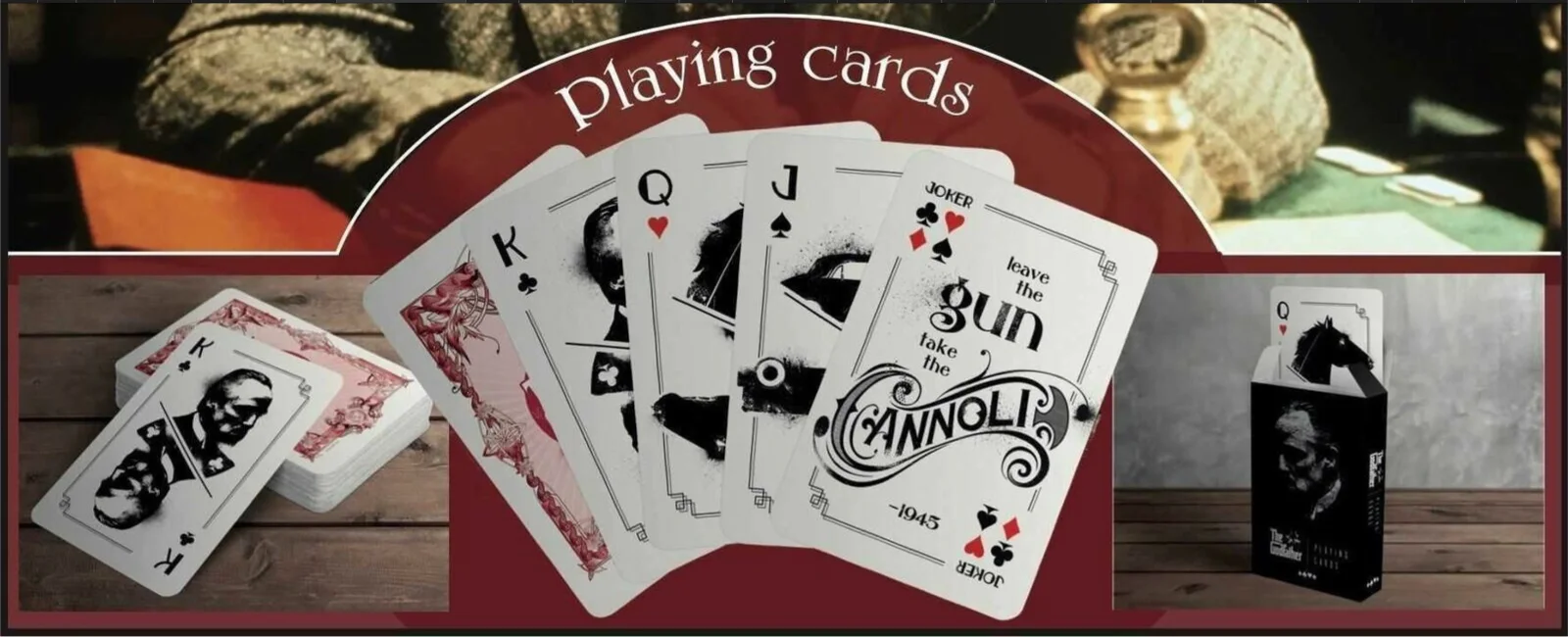The Godfather Deck of Playing Cards Mafia Merchandise Iron Gut Official Licensed, image 2