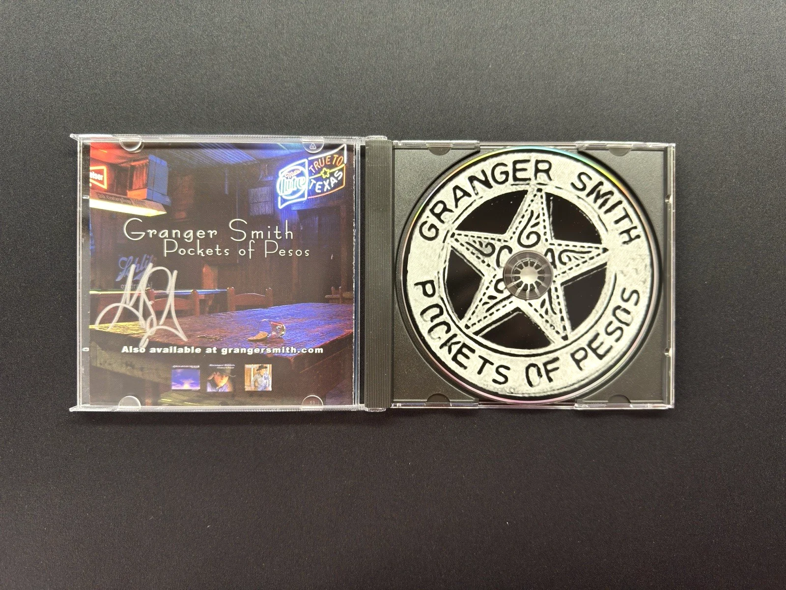 Granger Smith Signed Autograph POCKETS OF PESOS CD Yee Yee autographed, image 2