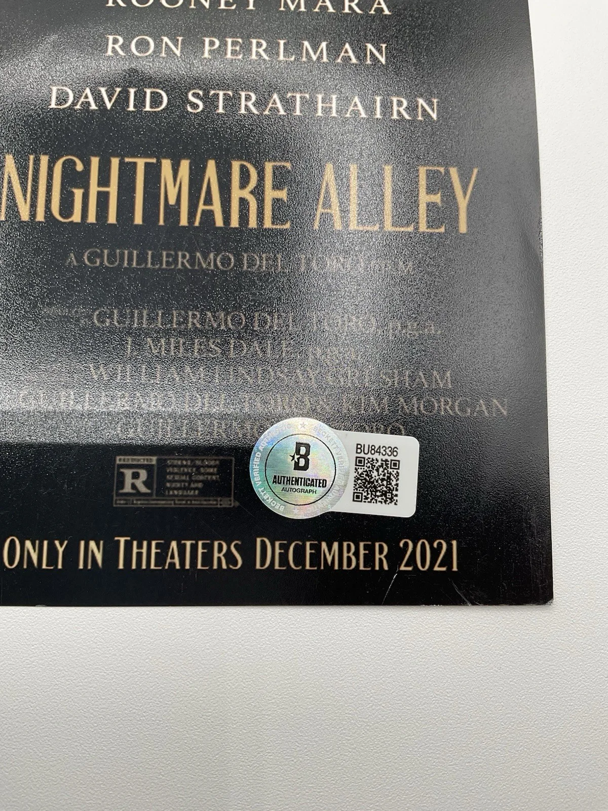 Guillermo del Toro — Guillermo del Toro signed 12x18 BAS Nightmare Alley signed 12x18 del Toro photo, изображение 3
