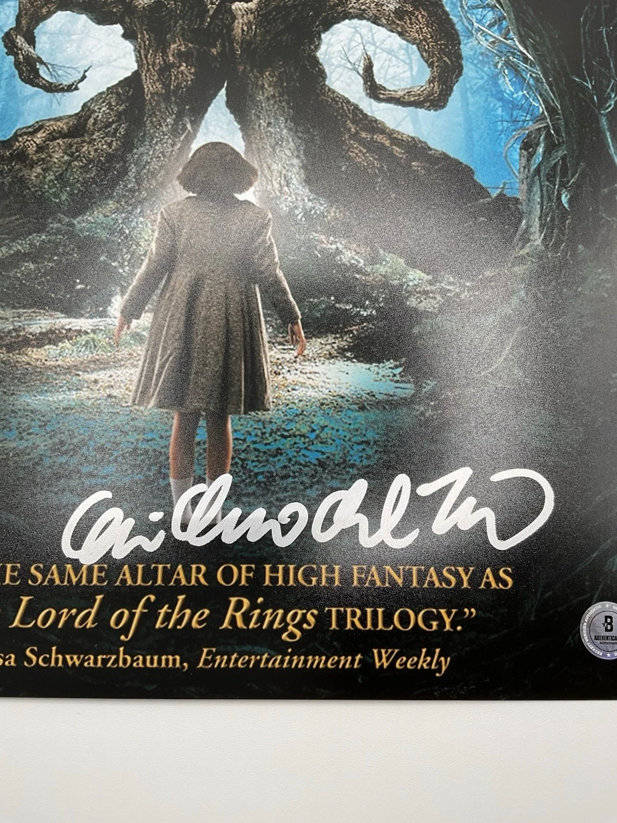Guillermo del Toro — Guillermo del Toro signed 12x18 BAS Pans Labyrinth signed 12x18 del Toro photo, image 2