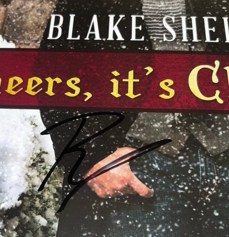 Blake Shelton Signed Vinyl Album Cheers It’s Christmas, изображение 2