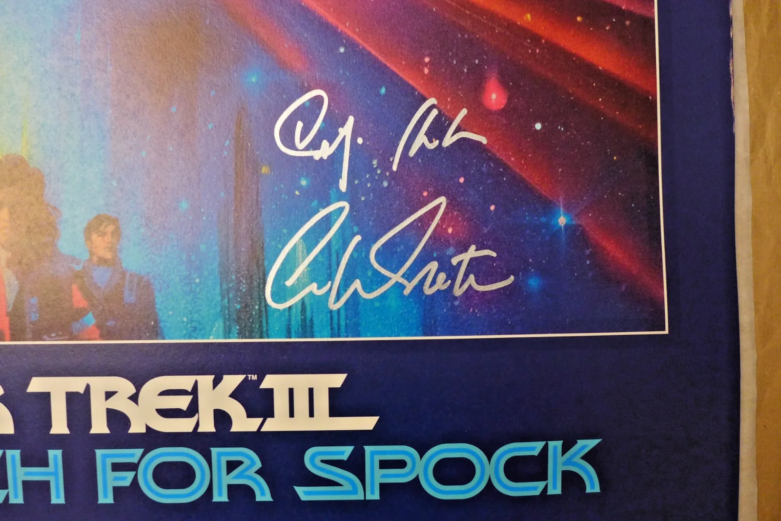 WILLIAM SHATNER — WILLIAM SHATNER AUTOGRAPHED STAR TREK 3 THE SEARCH FOR SPOCK 24X36 POSTER COA, изображение 2