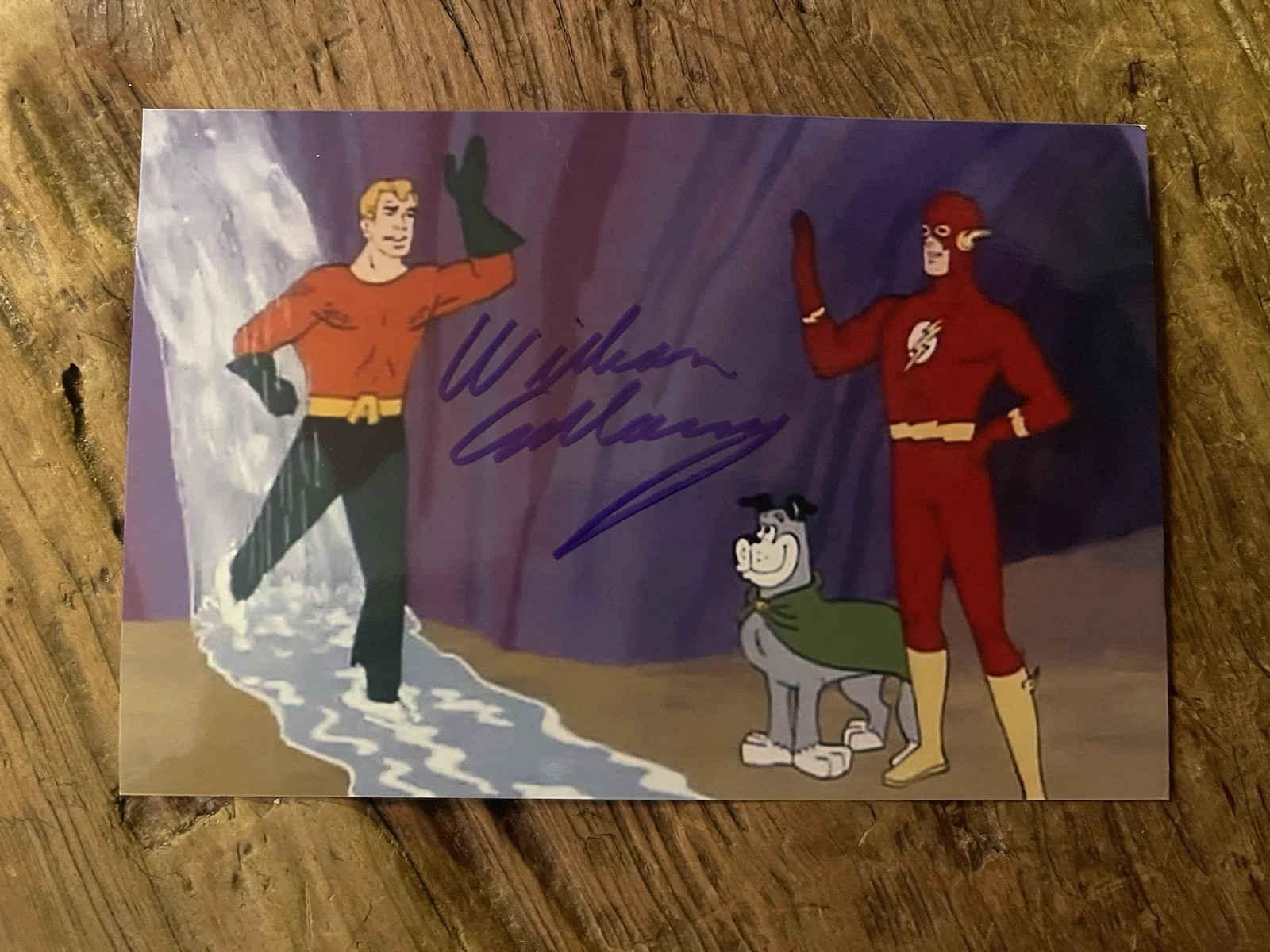 William Callaway — WILLIAM CALLAWAY, HAND SIGNED 4X8 PHOTOGRAPH. VOICE ACTOR AQUAMAN, image 2