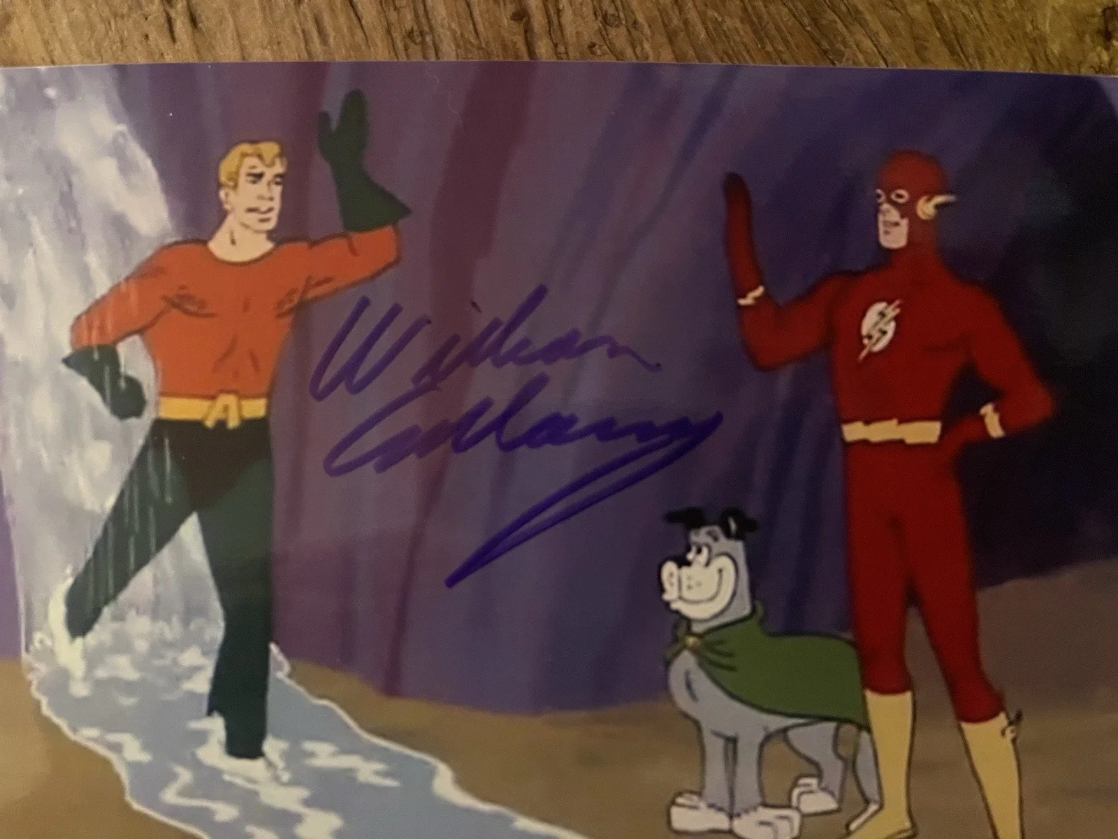 William Callaway — WILLIAM CALLAWAY, HAND SIGNED 4X8 PHOTOGRAPH. VOICE ACTOR AQUAMAN, image 3