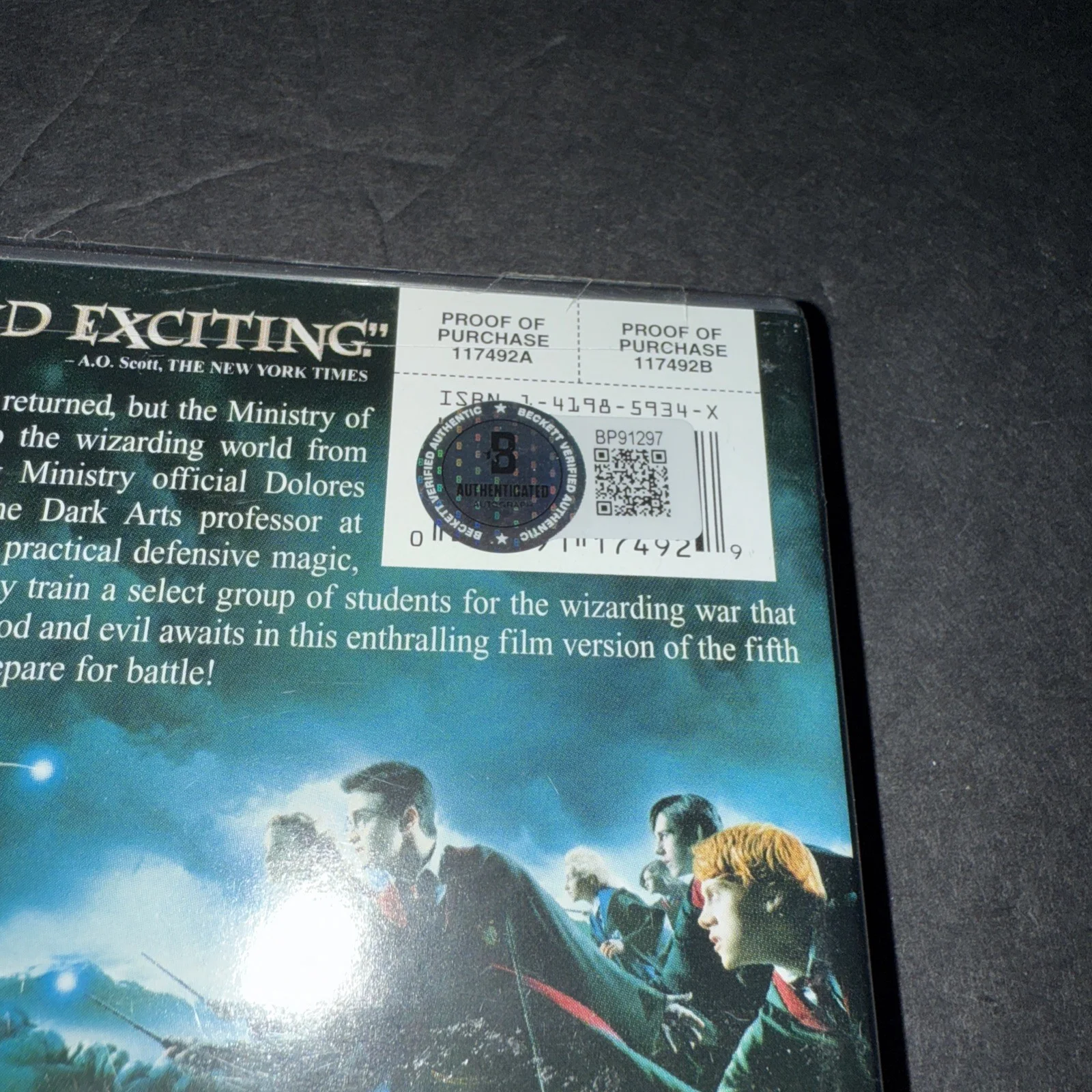Daniel Radcliffe Signed Harry Potter Order Of Phoenix DVD Beckett BAS, image 3