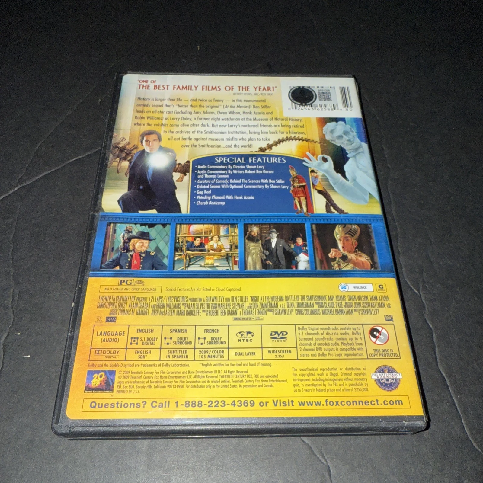 Ben Stiller Signed Night At The Museum Battle Of Smithsonian DVD Beckett BAS, изображение 2