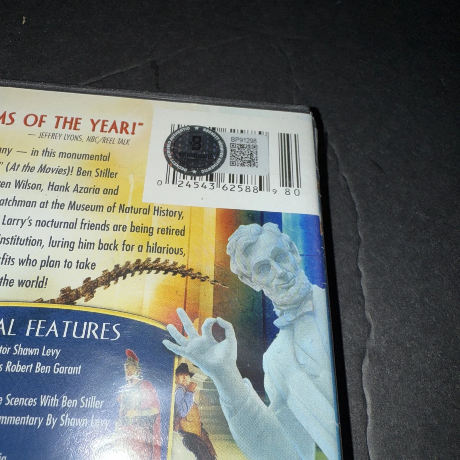 Ben Stiller Signed Night At The Museum Battle Of Smithsonian DVD Beckett BAS, изображение 3