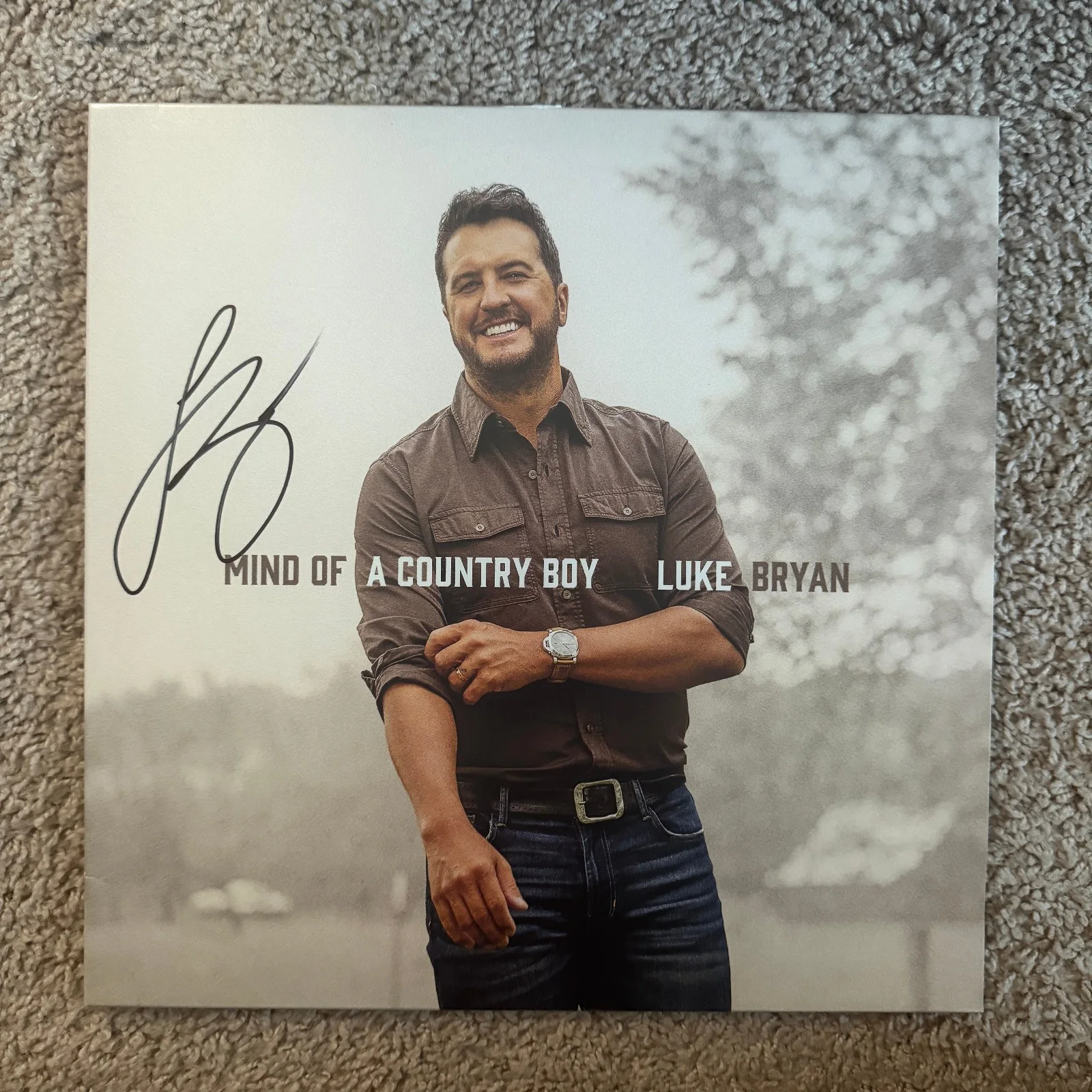 Luke Bryan signed Vinyl Record Album JSA COA Country Music Auto Z2427, изображение 2