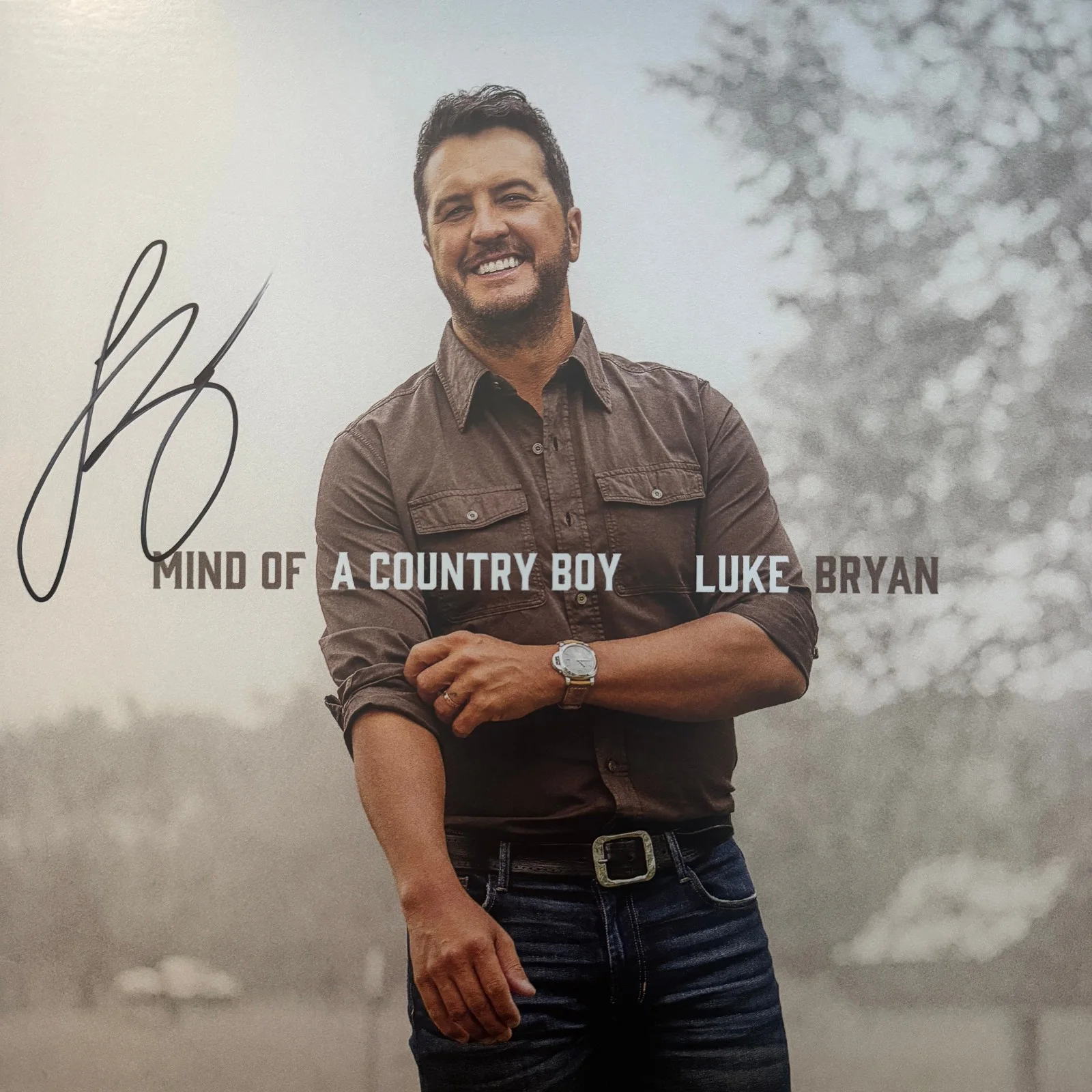 Luke Bryan signed Vinyl Record Album JSA COA Country Music Auto Z2427, изображение 3